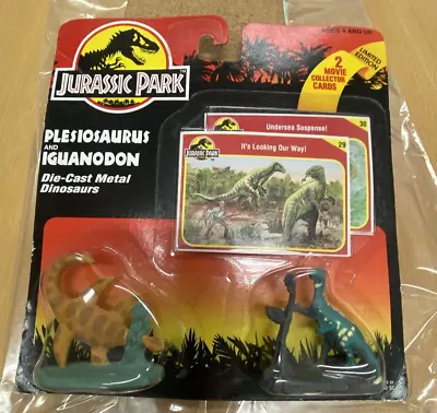 Buy AE356 Jurassic Park Die-Cast Dinosaurs 2 Pack Plesiosaurus & Iguanodon • 15£