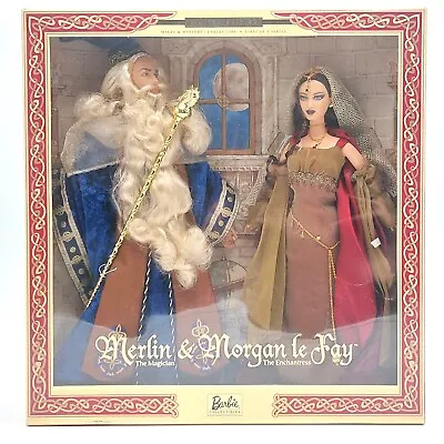 Buy Barbie Magic & Mystery Doll Set Of 2: Merlin & Morgan Le Fay / Mattel 27287, NrfB • 188.38£
