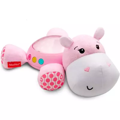 Buy Fisher-Price Pink Soft Plush Hippo Projection Soother Light Projector & Noises • 22.99£