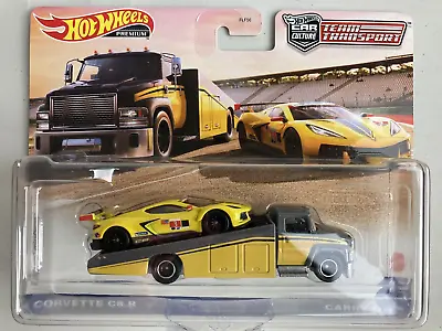 Buy Hot Wheels New On Card Team Transport Corvette C8-R On Real Riders • 22.50£