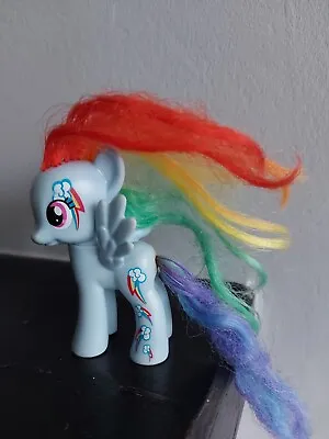 Buy My Little Pony Rainbow Dash By Hasbro 3”, Wings, Rainbow Hair, Movable Head • 8£