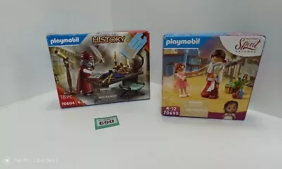 Buy Playmobil 70604 History  & 70699 Spirit Untamed *both Sealed Packaging Marked* • 0.99£