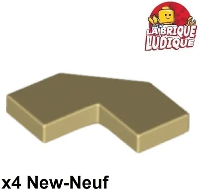 Buy LEGO 4x Tile Plate Smooth 2x2 Corner Angle FACET Beige/Tan 27263 New • 2.30£