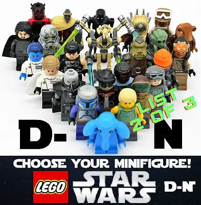 Buy 2/3 Genuine LEGO Star Wars - Choose Your Minifigures D-N! Rare, New & Used • 34.89£