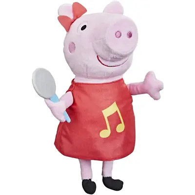 Buy Peppa Pig Singing Peppa Soft Toy With Red Glitter Dress And Bow Sings 3 Songs • 16.95£