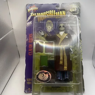 Buy The Invisible Manuniversal Studios Monsters Claude Rains Action Figure Rare • 75£
