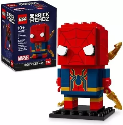 Buy Lego BrickHeadz Iron Spider-Man 40670 - NEW • 13.95£