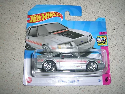 Buy Hot Wheels The 80's '84 Mustang Svo In Silver Short Card Gift Idea • 5.99£