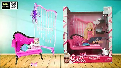 Buy Barbie - Glam Daybed - Bed Cat Accessories - Mattel 2009 - Nrfb • 59.68£