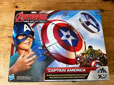 Buy Hasbro Marvel Captain America Avengers Age Of Ultron Star Launch Shield Kids Toy • 24.95£