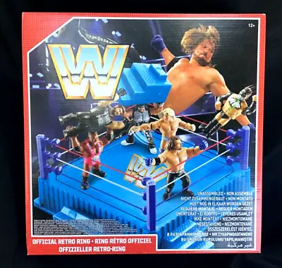 Buy WWE/WWF Official Retro Ring Mattel Retro 2018 Hasbro Style Sealed Box • 95£