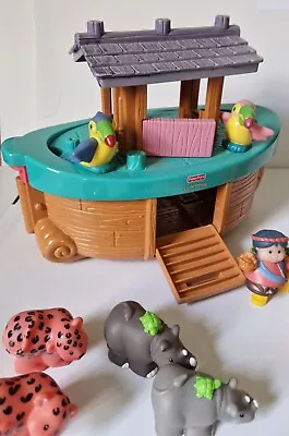 Buy Fisher Price Noahs Ark Boat With Animals And 2 People Figures  • 12£