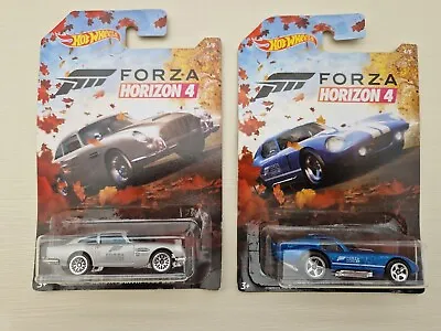 Buy Brand New Hotwheels Forza Horizon 4 Cars X2 Shelby Cobra , Aston Martin Db5 • 14.99£