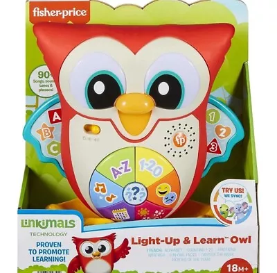 Buy Fisher-Price Linkimals Wise Eyes Owl Light Up & Learn Owl Toddler Kids Toy 18m+ • 14.99£