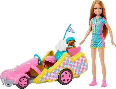 Buy Barbie Stacie Doll With Go-Kart Car With Rolling Wheels, Dog, Accessories, & Sti • 31.89£