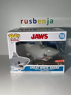 Buy Funko Pop! Movies Jaws Great White Shark Bloody Target #758 BOX DAMAGE • 29.99£