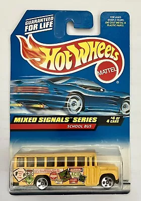 Buy HotWheels Cars (1998) School Bus Mixed Signals NEW • 3.95£