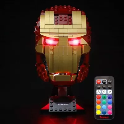 Buy Lighting Kit With Multi-function Sound Remote For Lego Marvel Iron Man Helmet • 27.46£