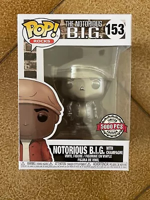 Buy Funko Pop Rocks The Notorious B.I.G. Metallic Silver 5k 153 Champagne AVAILABLE • 27.34£