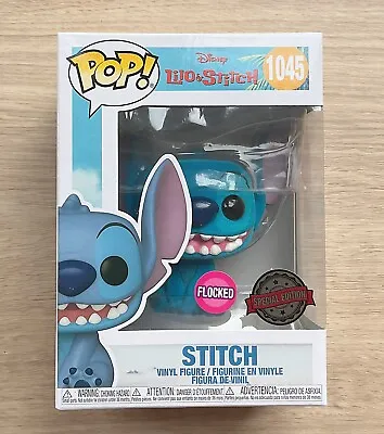Buy Funko Pop Disney Lilo & Stitch - Stitch Flocked #1045 + Free Protector • 34.99£