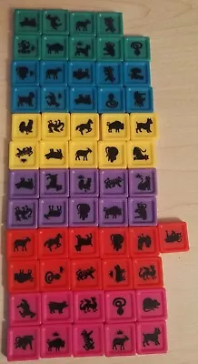 Buy 1990s Mandarin Board Game Spare Replacement Parts Colored ANIMAL TILE • 1£