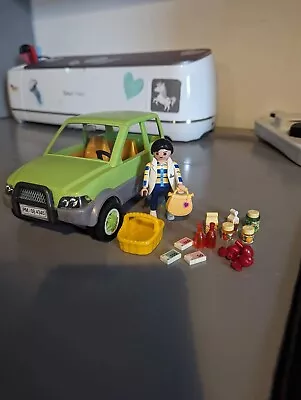 Buy Playmobil Green Car Shopping Set • 5£