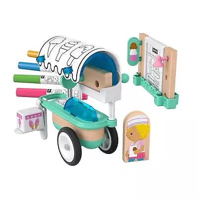 Buy Fisher-Price Wonder Makers Design System Ice Cream Cart 15+ Pieces Craftable ... • 7.95£