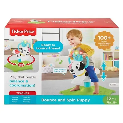 Buy Fisher Price Bounce & Spin Puppy Ride On Toy • 54.99£