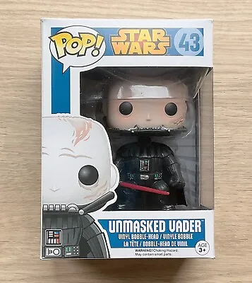 Buy Funko Pop Star Wars Darth Vader Unmasked #43 + Free Protector • 14.99£