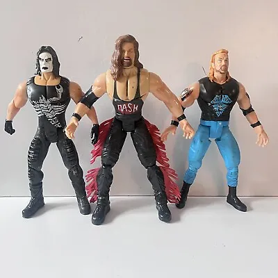 Buy 3 X WCW Tuff Talkin' 12” Wrestlers Figures - Sting, Kevin Nash & DDP - Toy Biz • 11.99£