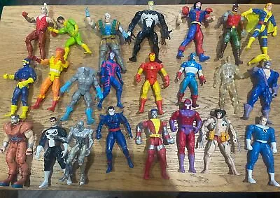 Buy Marvel DC Toybiz 5  Action Figures Bundle X-Men Job Lot 1990's 1994 Spiderman • 74.99£