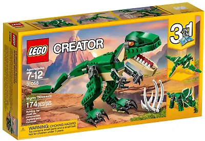 Buy LEGO 31058 Creator Green Mighty Dinosaurs 3 In 1 *Brand New & Sealed • 11.49£