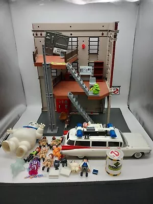 Buy Playmobil Ghostbusters Fire House And Car With Figures • 35£