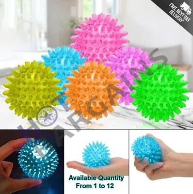 Buy Flashing Up Spike Ball Squeaky Kids Sensory Toy Ball | Indoor Outdoor Fun 6.5cm • 6.44£