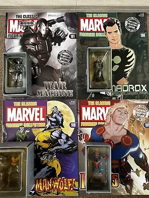 Buy 4 X The Classic Marvel Figurine Collection Issues 101 106 108 109 Eaglemoss &mag • 10£