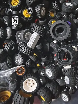 Buy LEGO Wheels Tyres Tires Car Vehicle Rubber Lot Bundle 500g  0.5KG Random Lot • 10.99£
