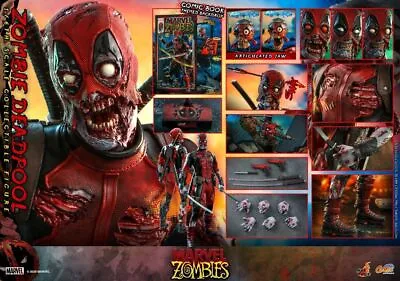 Buy New Hot Toys CMS06 Marvel Comics Marvel Zombies Zombie Deadpool 1/6 Figure Toy • 367.95£