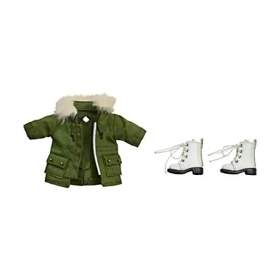 Buy Nendoroid Doll Warm Clothing Set Boots & Mod Coat Khaki Green Cloth G16383 N FS • 76.96£