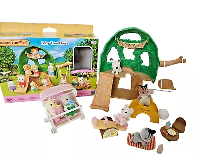Buy Sylvanian Families Nursery Playground Swing Set Baby Tree House Double Buggy • 10£