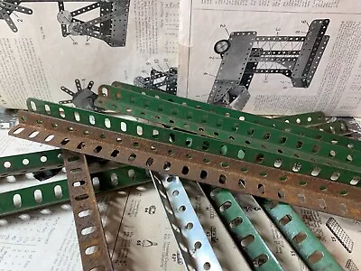 Buy Meccano 25-hole Angle Girders. Set Of 10. Vintage, Used Condition. • 4.05£