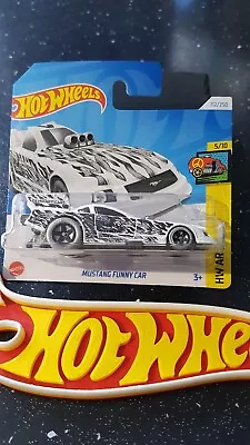 Buy Hot Wheels ~ Mustang Funny Car, Short Card, White/Black.  More Mustang's Listed! • 3.39£