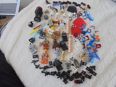 Buy Lego Starwars Mini Figure Spares.   Weapons Capes Visors Job Lot • 3.28£