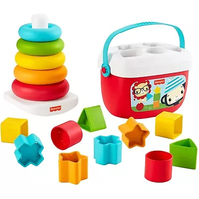 Buy Fisher Price Baby's First Blocks & Rock-a-Stack • 33.99£