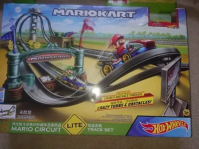 Buy Hot Wheels Mario Kart Circuit Track Set - GCP27 - Includes Mario - USED • 35£
