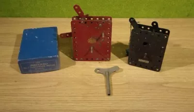 Buy 2 Vintage Clockwork Meccano Motors With One Key Working When Tested • 10£