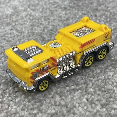 Buy Hot Wheels 5 Alarm Fire Truck Mattel Diecast Yellow 2008 Rare 1:43 • 3.49£