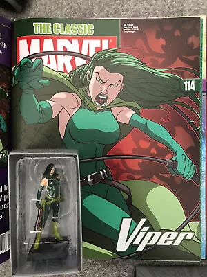 Buy Eaglemoss Classic Marvel Figurine Collection Issue 114  Viper  Boxed + Mag • 12£