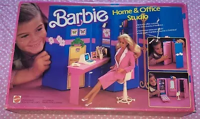 Buy Barbie Home Office Studio European Box Blister Box 80 Playset Day To Night 80 • 223.09£