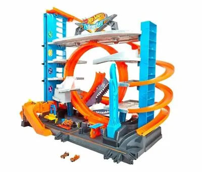 Buy Hot Wheels Ultimate Garage City Playset With Multi-Level Racetrack, 3 Foot Tall • 69.90£