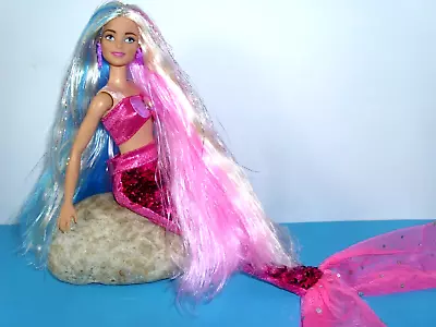 Buy %***Super Beautiful Barbie*Rainbow Hair With Glitter*Mermaid Outfit***% • 13.11£